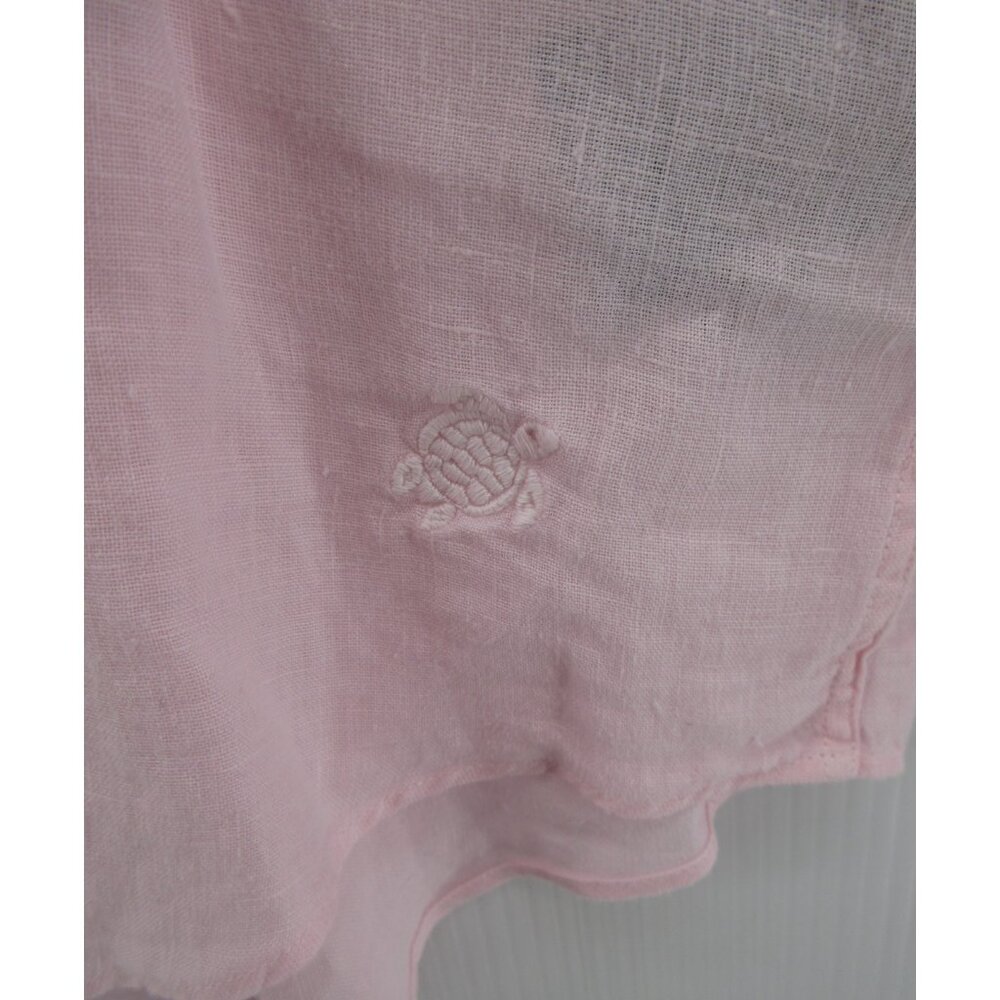 Vilebrequin Shirt Small Linen Button Up Pocket Summer Resort Wear Beach - Picture 4 of 13
